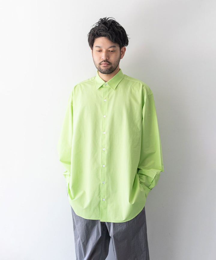 【KANEMASA PHIL.】カネマサのROYAL OX DRESS JERSEY SHIRT - LIME 公式通販session福岡セレクトショップ