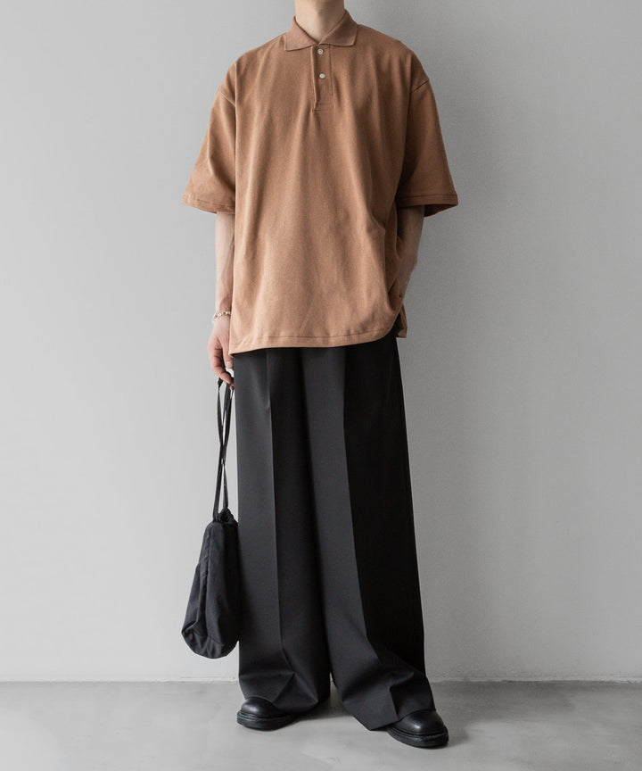 INTÉRIM - インテリムのHYPER BIG TANGIS PIQUE POLO SHIRTのBROWN公式通販サイトsession福岡セレクトショップ