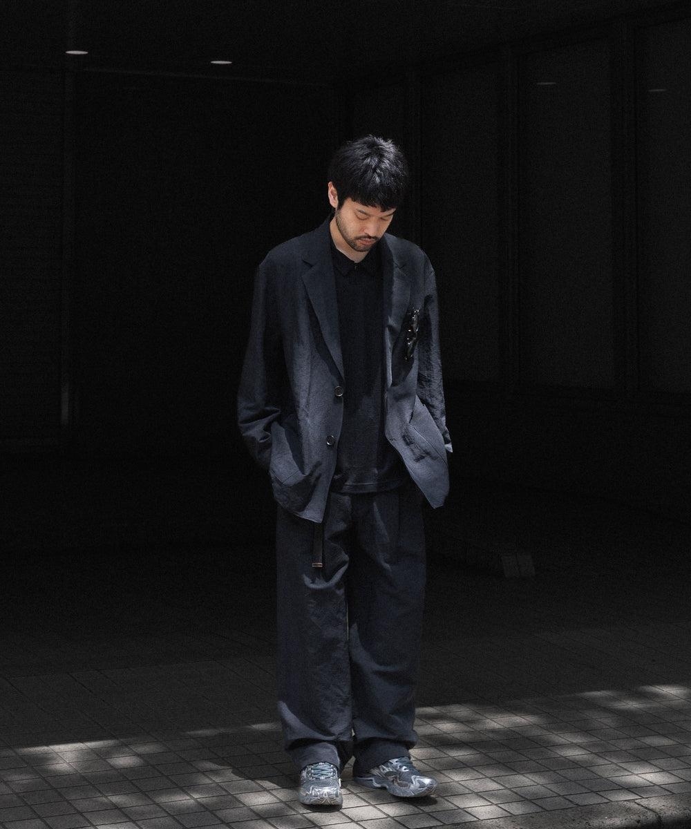 ssstein(シュタイン)のLI/NY POPLIN WIDE EASY TROUSERS - BLACKの公式通販サイトsession福岡セレクトショップ
