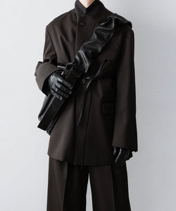 ssstein / シュタイン】OVERSIZED SINGLE BREASTED LONG JACKET - DARK