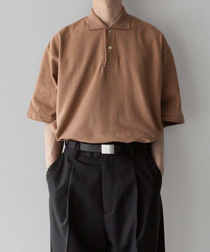 INTÉRIM - インテリムのHYPER BIG TANGIS PIQUE POLO SHIRTのBROWN公式通販サイトsession福岡セレクトショップ
