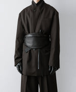 画像をギャラリービューアに読み込む, ssstein(シュタイン)のOVERSIZED SINGLE BREASTED LONG JACKET - DARK BROWNの公式通販サイトsession福岡セレクトショップ
