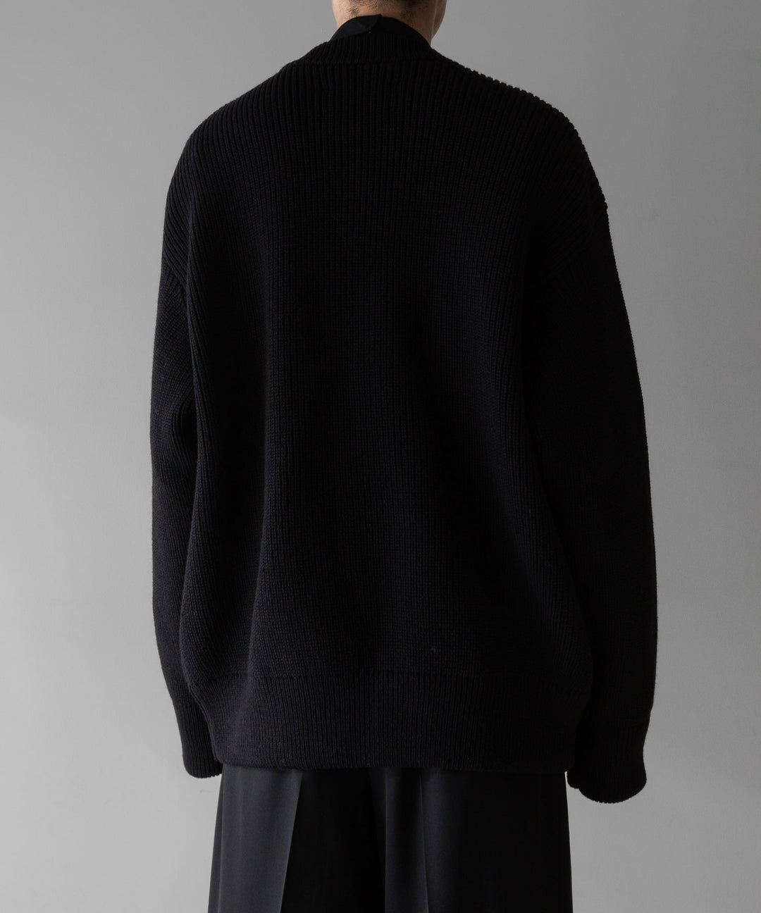 stein(シュタイン)の24SSコレクションOVERSIZED DRIVERS KNIT ZIP JACKETのBLACK sessionセッション福岡セレクトショップ 公式通販サイト