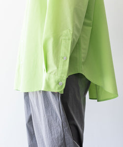 【KANEMASA PHIL.】カネマサのROYAL OX DRESS JERSEY SHIRT - LIME 公式通販session福岡セレクトショップ