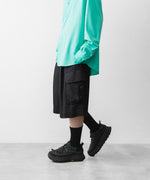 画像をギャラリービューアに読み込む, 【ssstein】 VIS/LI BRIGHT TWILL CARGO SHORT TROUSERS - DARK CHARCOAL
