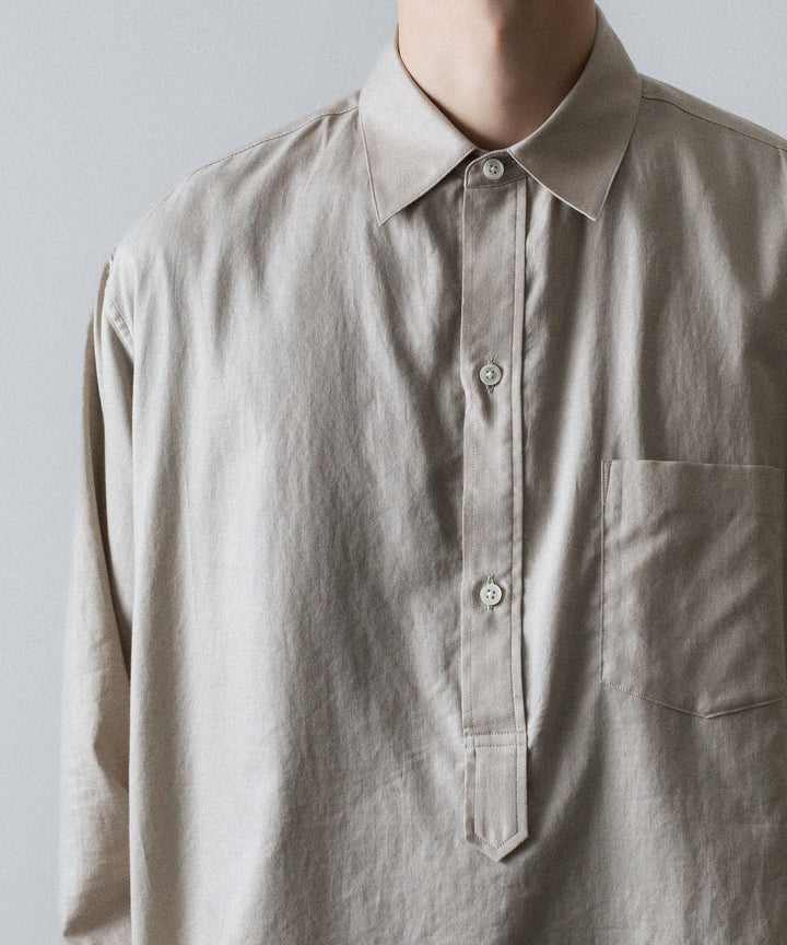 ssstein(シュタイン)のCOTTON/SILK OVERSIZED PULLOVER SHIRT - GREIGEの公式通販サイトsession福岡セレクトショップ