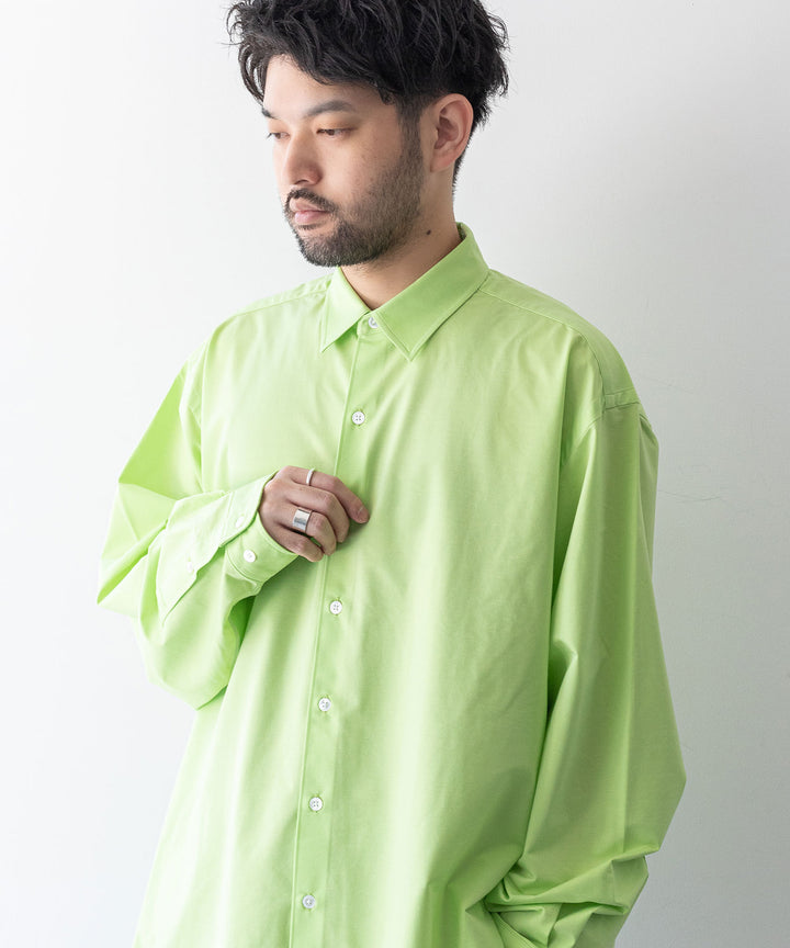 【KANEMASA PHIL.】カネマサのROYAL OX DRESS JERSEY SHIRT - LIME 公式通販session福岡セレクトショップ