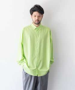 【KANEMASA PHIL.】カネマサのROYAL OX DRESS JERSEY SHIRT - LIME 公式通販session福岡セレクトショップ