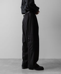 ssstein(シュタイン)のCARGO POCKET WIDE EASY TROUSERS - BLACKの公式通販サイトsession福岡セレクトショップ
