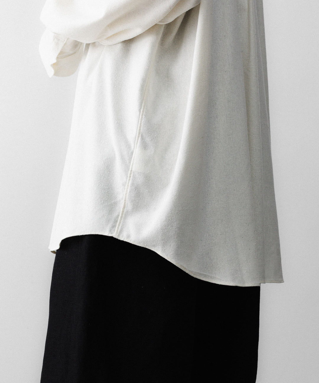INTÉRIM インテリムの SILK NOIL HYPER BIG L/S REGULAR SHIRTのNATURAL 公式通販サイトsession福岡セレクトショップ