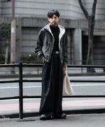 画像をギャラリービューアに読み込む, 【SUBLATIONS】SUPER140 3TUCK BAGGY TROUSERS - BLACK
