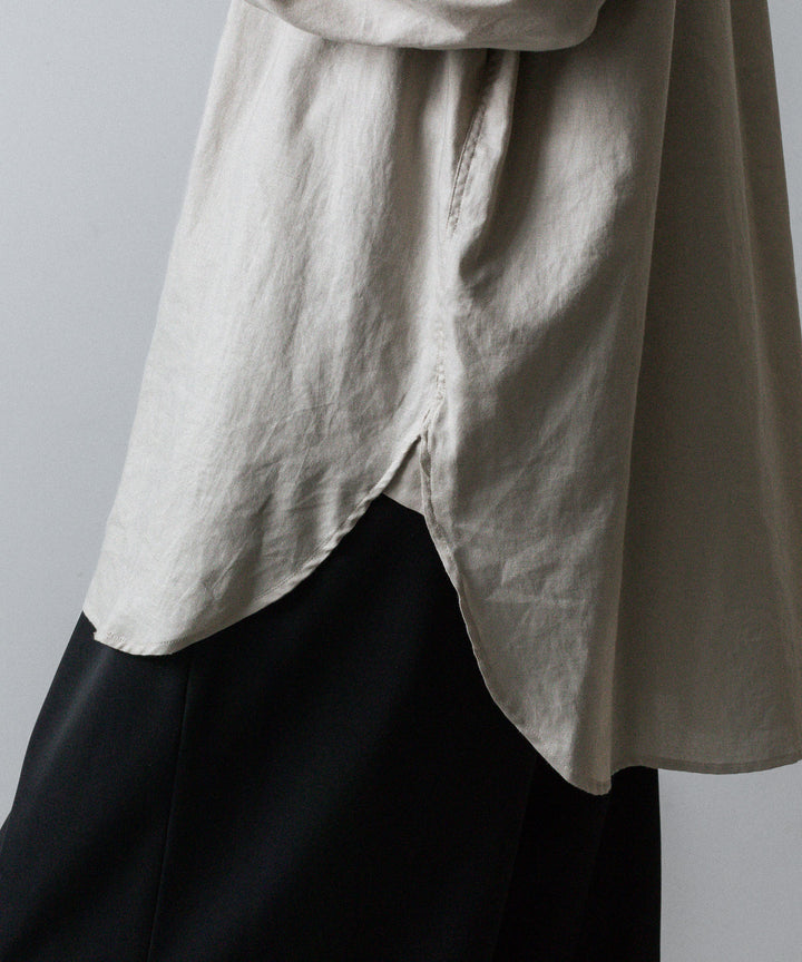 ssstein(シュタイン)のCOTTON/SILK OVERSIZED PULLOVER SHIRT - GREIGEの公式通販サイトsession福岡セレクトショップ