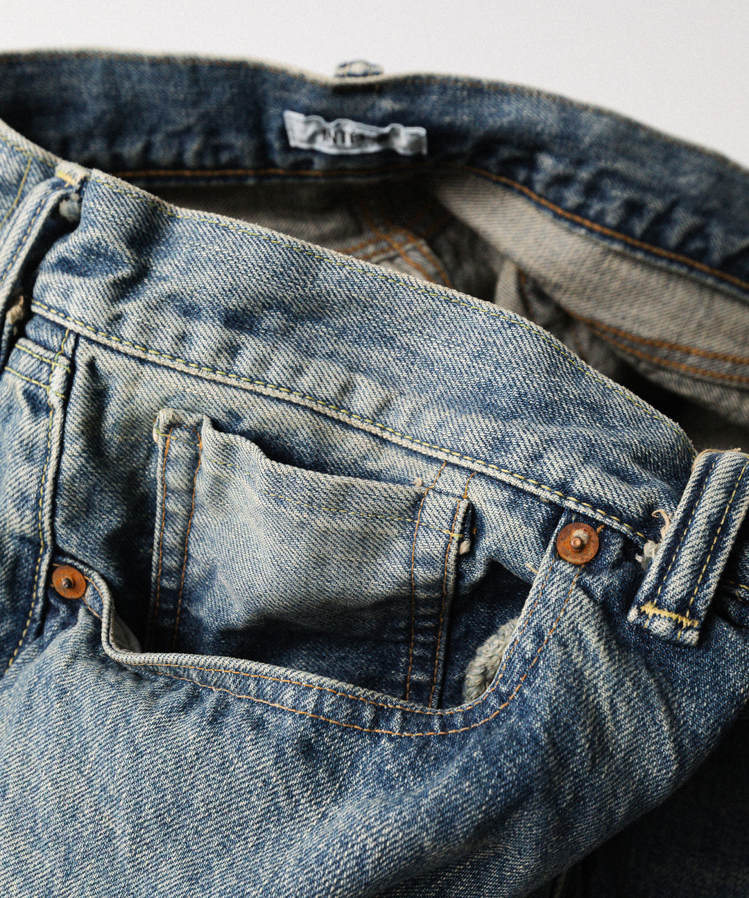 INTÉRIM - インテリムのSHABBY HEAVY KIBATA SHUTTLE HYPER BIG WWII 1943 DENIM JEANSのS.NAVY公式通販サイトsession福岡セレクトショップ
