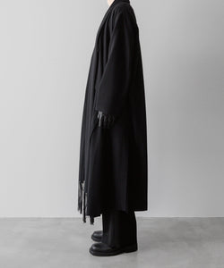 UJOH(ウジョー)のSTOLE COLLAR COAT - BLACKの公式通販サイトsession福岡セレクトショップ