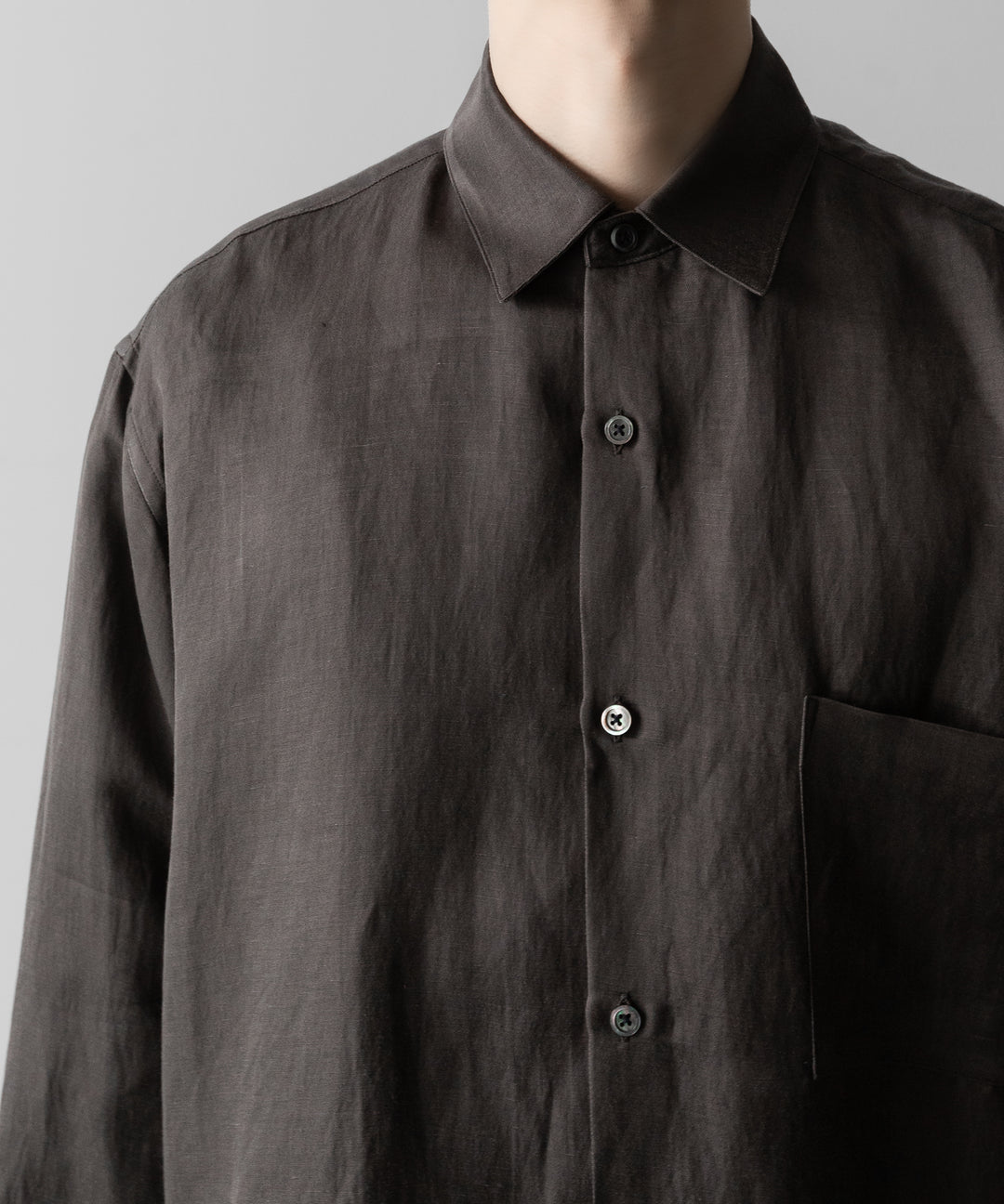 ssstein(シュタイン)のVIS/LI TWILL OVERSIZED LS SHIRT - KHAKIの公式通販サイトsession福岡セレクトショップ