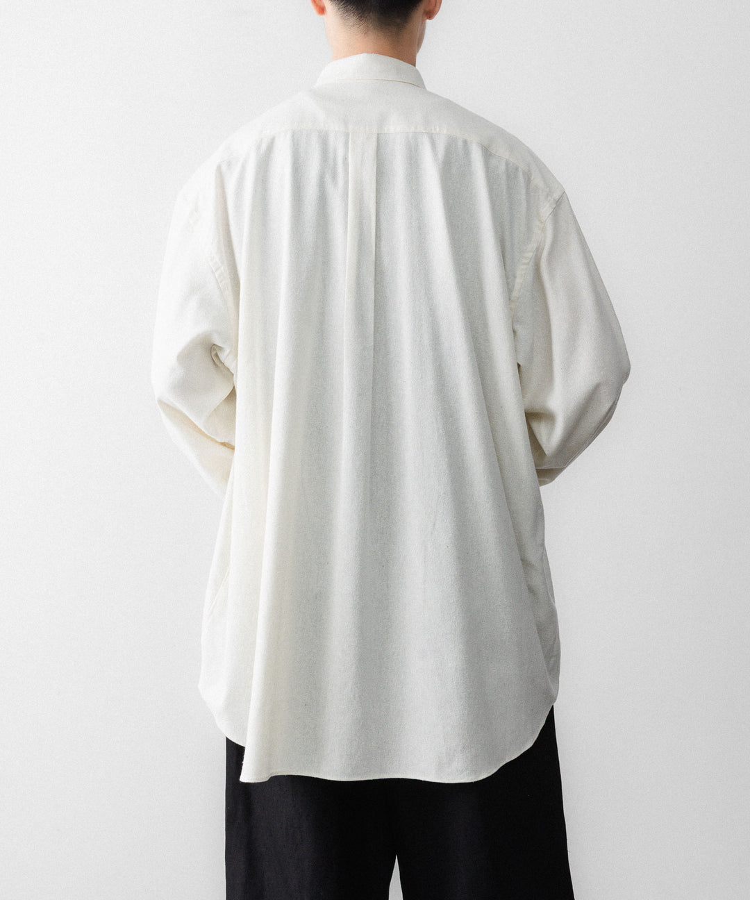 INTÉRIM インテリムの SILK NOIL HYPER BIG L/S REGULAR SHIRTのNATURAL 公式通販サイトsession福岡セレクトショップ