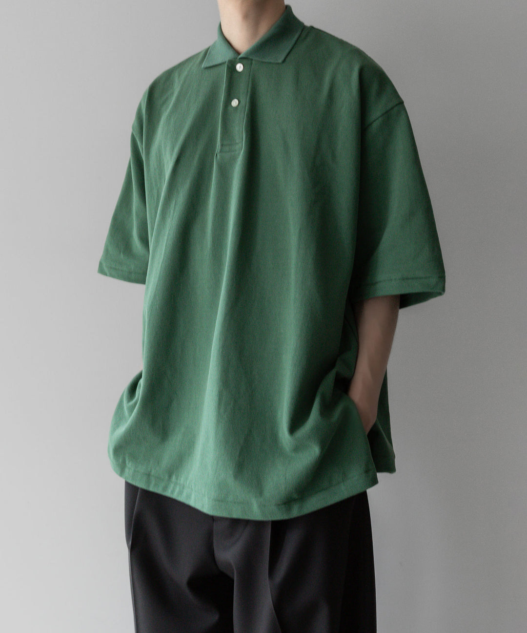 INTÉRIM - インテリムのHYPER BIG TANGIS PIQUE POLO SHIRTのL.GREEN公式通販サイトsession福岡セレクトショップ