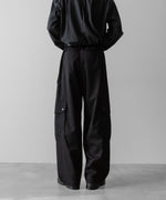 画像をギャラリービューアに読み込む, ssstein(シュタイン)のCARGO POCKET WIDE EASY TROUSERS - BLACKの公式通販サイトsession福岡セレクトショップ

