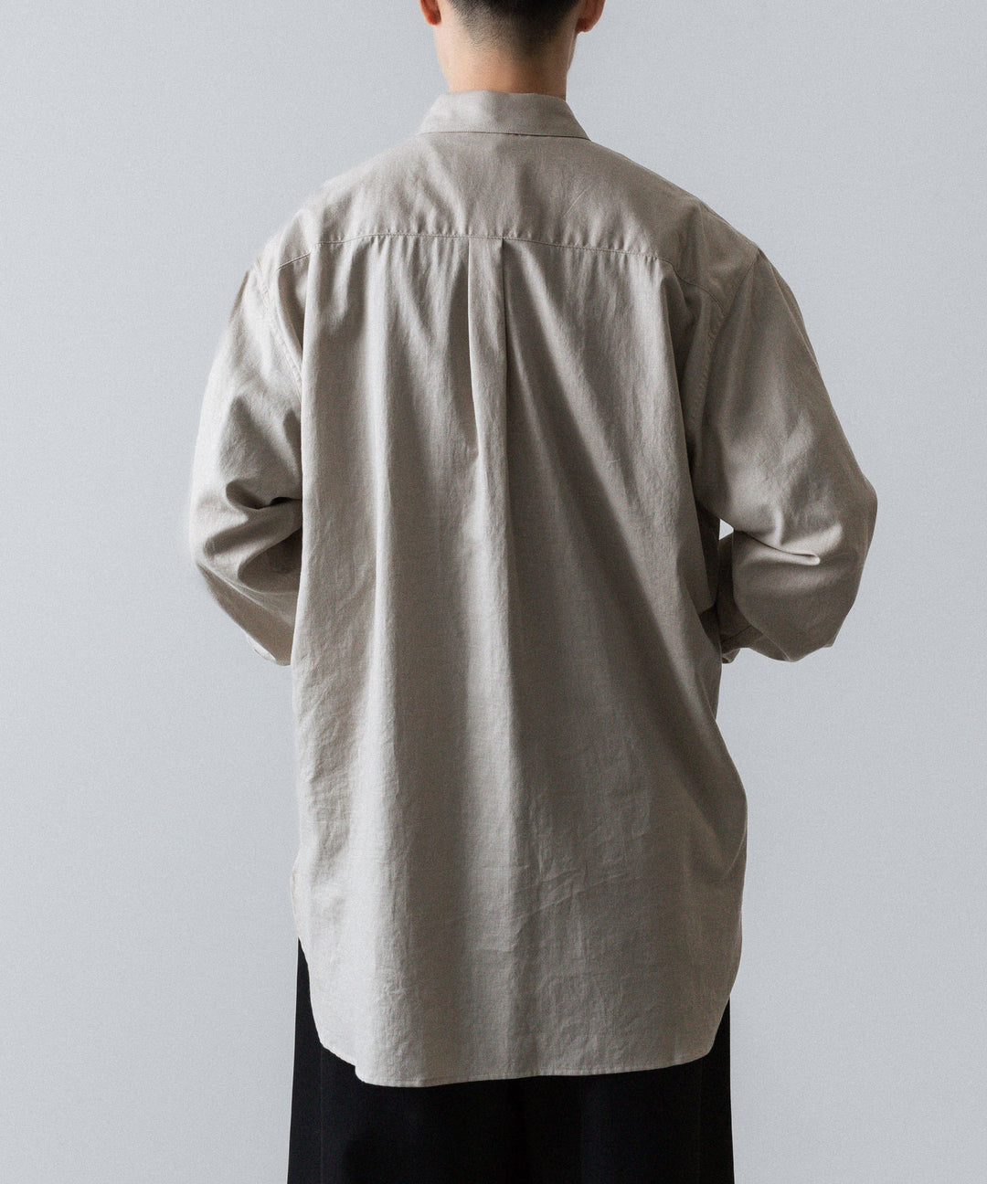 ssstein(シュタイン)のCOTTON/SILK OVERSIZED PULLOVER SHIRT - GREIGEの公式通販サイトsession福岡セレクトショップ