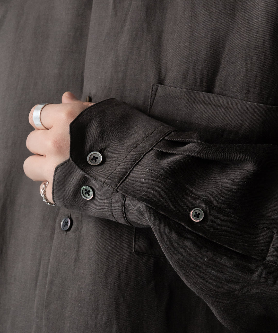 ssstein(シュタイン)のVIS/LI TWILL OVERSIZED LS SHIRT - KHAKIの公式通販サイトsession福岡セレクトショップ