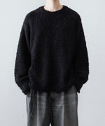 画像をギャラリービューアに読み込む, 【ANTHEM A】MIX FUR MOLE KNIT CREWNECK - BLACK
