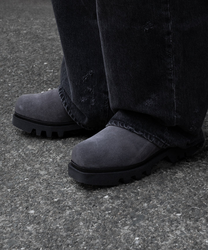 【 SINE &amp; COSINE 】HANNES / MULE VIBRAM TWEETY - SUEDE DARK GREY