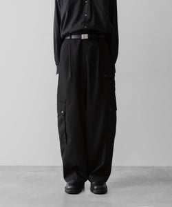 ssstein(シュタイン)のCARGO POCKET WIDE EASY TROUSERS - BLACKの公式通販サイトsession福岡セレクトショップ
