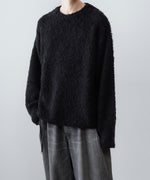 画像をギャラリービューアに読み込む, 【ANTHEM A】MIX FUR MOLE KNIT CREWNECK - BLACK
