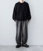画像をギャラリービューアに読み込む, 【ANTHEM A】MIX FUR MOLE KNIT CREWNECK - BLACK
