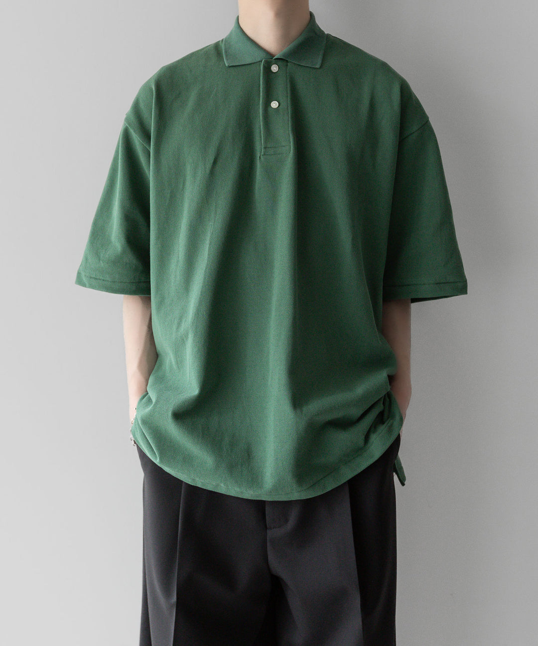 INTÉRIM - インテリムのHYPER BIG TANGIS PIQUE POLO SHIRTのL.GREEN公式通販サイトsession福岡セレクトショップ