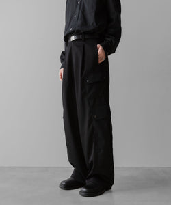 ssstein(シュタイン)のCARGO POCKET WIDE EASY TROUSERS - BLACKの公式通販サイトsession福岡セレクトショップ
