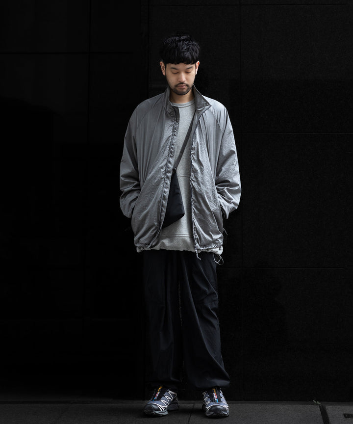stein(シュタイン)の23AWコレクションWINDBREAKER STAND COLLAR JACKETのSILVER 公式通販サイトsession福岡セレクトショップ