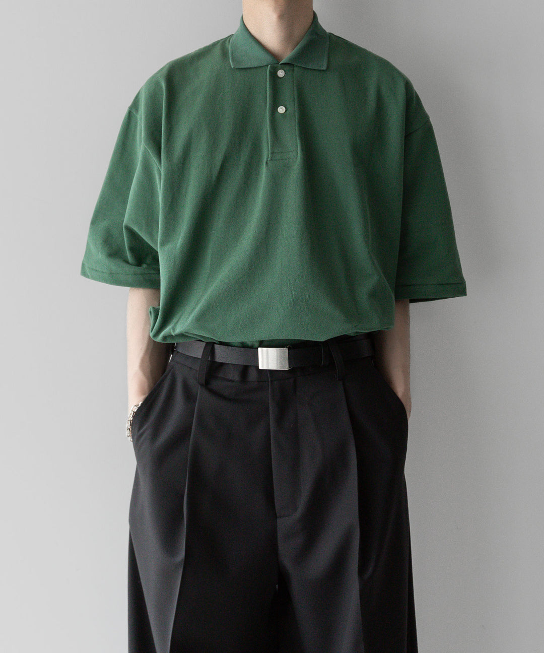 INTÉRIM - インテリムのHYPER BIG TANGIS PIQUE POLO SHIRTのL.GREEN公式通販サイトsession福岡セレクトショップ