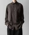 【ssstein】VIS/LI TWILL OVERSIZED LS SHIRT - KHAKI