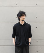 画像をギャラリービューアに読み込む, WWW ラッピンノットウールウェア S/S POLO-SHIRTのBLACK 公式通販サイトsession福岡セレクトショップ
