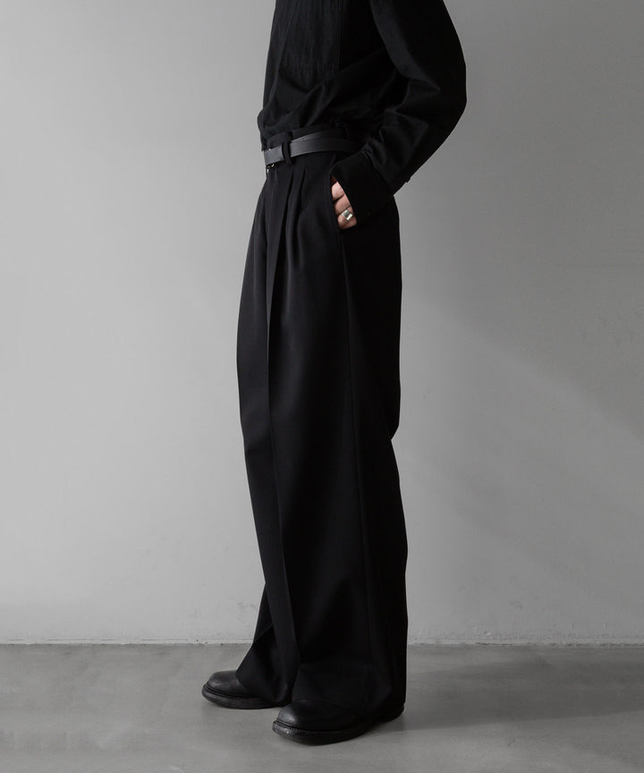 stein(シュタイン)の24SSコレクションLONG WIDE TROUSERSのBLACK sessionセッション福岡セレクトショップ 公式通販サイト