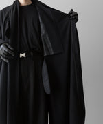 画像をギャラリービューアに読み込む, UJOH(ウジョー)のSTOLE COLLAR COAT - BLACKの公式通販サイトsession福岡セレクトショップ
