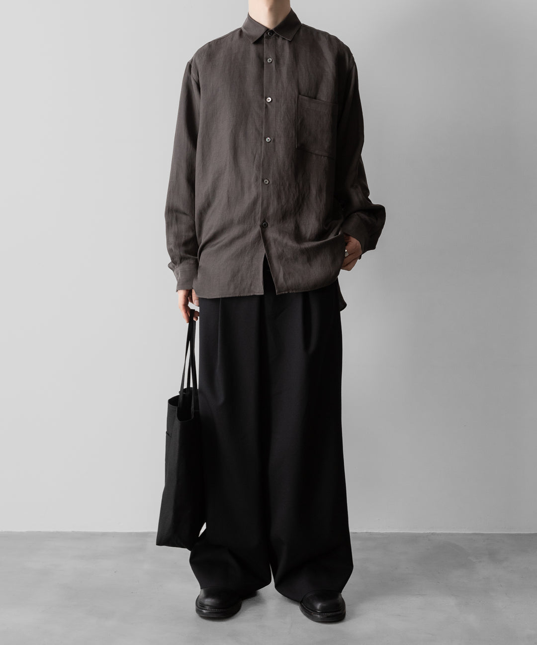 ssstein(シュタイン)のVIS/LI TWILL OVERSIZED LS SHIRT - KHAKIの公式通販サイトsession福岡セレクトショップ