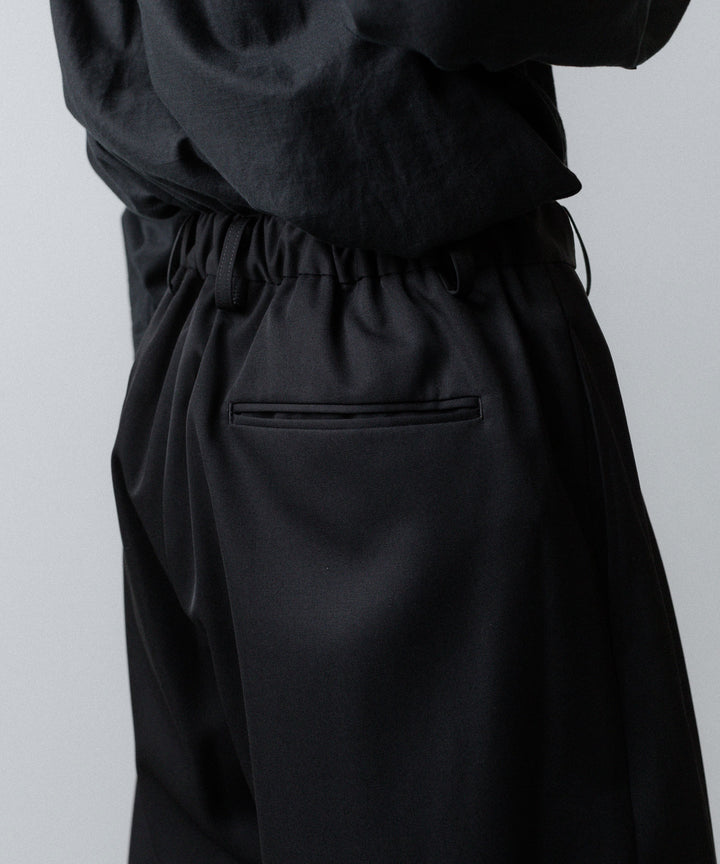 ssstein(シュタイン)のEASY WIDE TROUSERS (2/90 WOOL GABARDINE) - BLACKの公式通販サイトsession福岡セレクトショップ