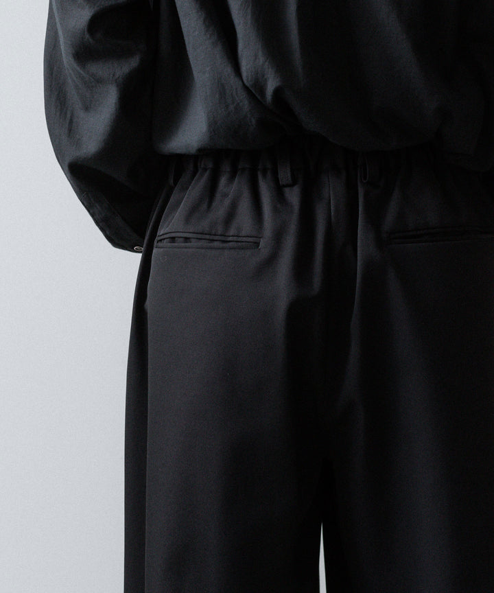 ssstein(シュタイン)のEASY WIDE TROUSERS (2/90 WOOL GABARDINE) - BLACKの公式通販サイトsession福岡セレクトショップ