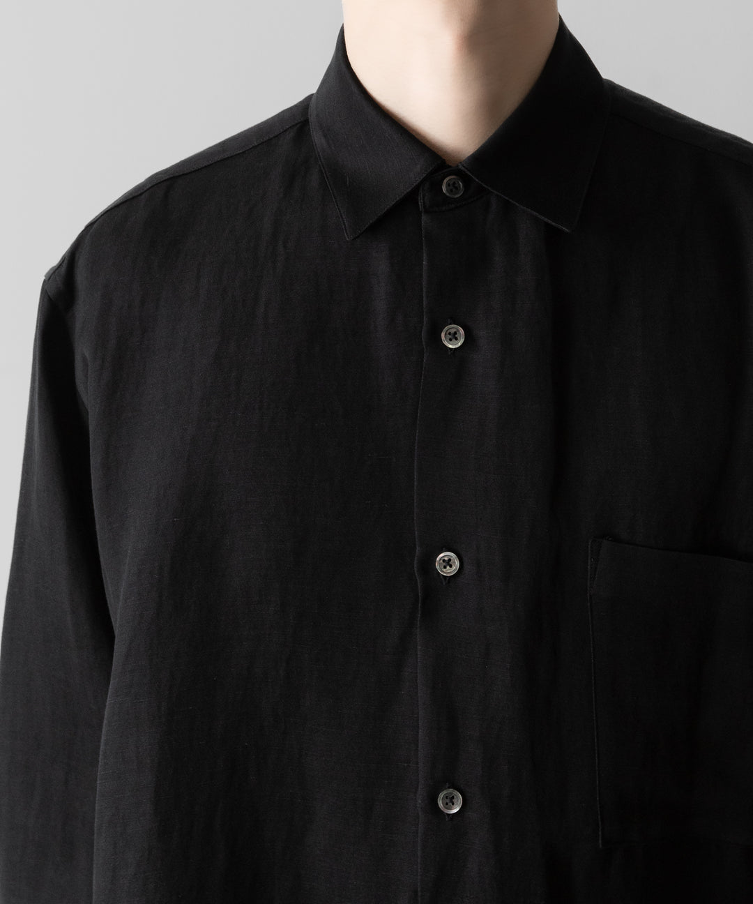 ssstein(シュタイン)のVIS/LI TWILL OVERSIZED LS SHIRT - BLACKの公式通販サイトsession福岡セレクトショップ
