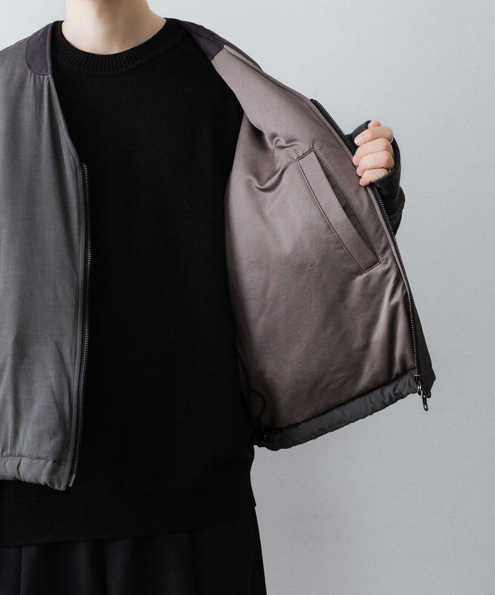 ANTHEM A-アンセムエーのPIGMENT AND DYE PUFFER MILITARY BLOUSONのDUSTY BLACK公式通販サイトsession福岡セレクトショップ