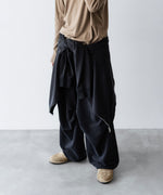 画像をギャラリービューアに読み込む, 【KANEMASA PHIL.】28G CUPRO OVER CARGO PANTS - BLACK
