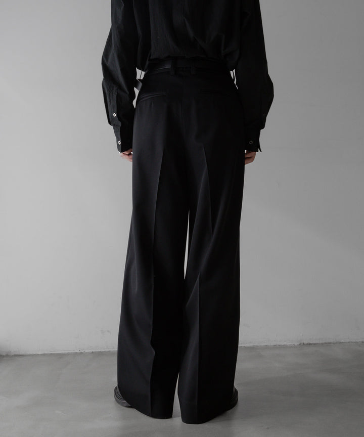 stein(シュタイン)の24SSコレクションLONG WIDE TROUSERSのBLACK sessionセッション福岡セレクトショップ 公式通販サイト