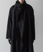 画像をギャラリービューアに読み込む, UJOH(ウジョー)のSTOLE COLLAR COAT - BLACKの公式通販サイトsession福岡セレクトショップ
