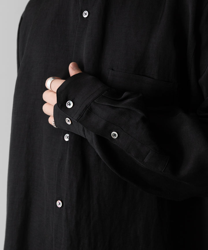 ssstein(シュタイン)のVIS/LI TWILL OVERSIZED LS SHIRT - BLACKの公式通販サイトsession福岡セレクトショップ
