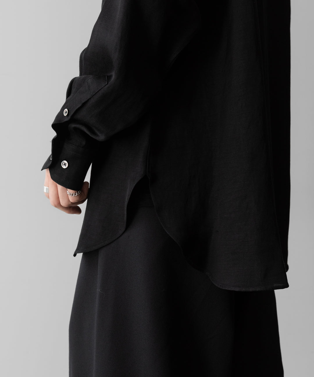 ssstein(シュタイン)のVIS/LI TWILL OVERSIZED LS SHIRT - BLACKの公式通販サイトsession福岡セレクトショップ
