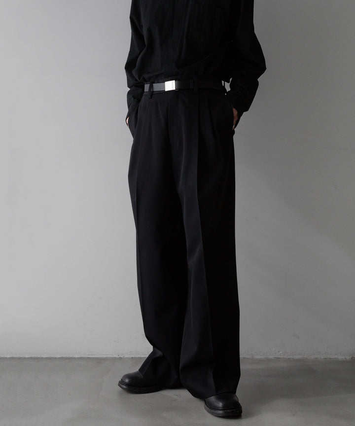 stein(シュタイン)の24SSコレクションLONG WIDE TROUSERSのBLACK sessionセッション福岡セレクトショップ 公式通販サイト