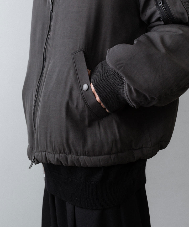 ANTHEM A-アンセムエーのPIGMENT AND DYE PUFFER MILITARY BLOUSONのDUSTY BLACK公式通販サイトsession福岡セレクトショップ