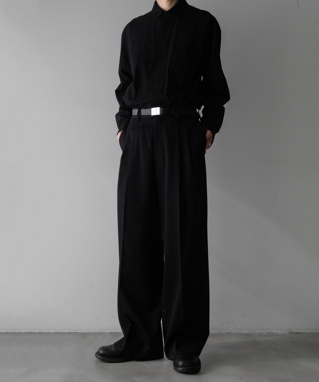 stein(シュタイン)の24SSコレクションLONG WIDE TROUSERSのBLACK sessionセッション福岡セレクトショップ 公式通販サイト